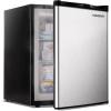 imageEUHOMY Upright freezer 21 Cubic Feet Single Door Compact Mini Freezer with Reversible Stainless Steel Door Removable Shelves Small freezer for HomeDormsApartmentOffice Silver21 CUFT
