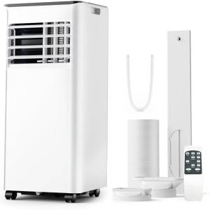 imageEUHOMY Portable Air Conditioners 12000 Btu 3 in 1 Portable Cooling AC with Dehumidifier Fan Modes Standup AC Unit with 46dB Low Noise ampamp 24H Timer Sleep Mode for Bedroom Rooms up to 550 SqFt10 000 BTU