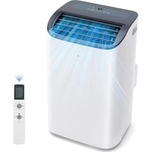 imageEUHOMY Portable Air Conditioners 12000 Btu 3 in 1 Portable Cooling AC with Dehumidifier Fan Modes Standup AC Unit with 46dB Low Noise ampamp 24H Timer Sleep Mode for Bedroom Rooms up to 550 SqFt12 000 BTU