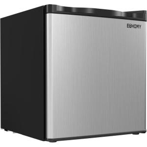 imageEUHOMY Upright freezer 30 Cubic Feet Single Door Compact Mini Freezer with Reversible Stainless Steel Door Small freezer for HomeDormsApartmentOffice SilverSilver