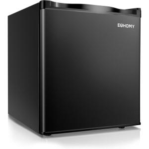 imageEUHOMY Upright freezer 30 Cubic Feet Single Door Compact Mini Freezer with Reversible Stainless Steel Door Small freezer for HomeDormsApartmentOffice SilverBlack