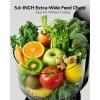 imageCold Press Juicer EUHOMY 56quot Wide Feed Chute Juice Extractor Machine with 400W High Juice Yield Slow Masticating Juicer for Whole Vegetables ampamp Fruits Deep Grey