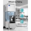 imageEUHOMY Commercial Ice Maker Machine 400Lb24H Ice Ready in 1015 minSECOP Compressor Industrial Ice Machine with 130Lbs Automatic Ice Bin Dispenser Ice Maker Machine for HotelRestaurantBusiness400lbsday