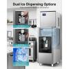 imageEUHOMY Commercial Ice Maker Machine 400Lb24H Ice Ready in 1015 minSECOP Compressor Industrial Ice Machine with 130Lbs Automatic Ice Bin Dispenser Ice Maker Machine for HotelRestaurantBusiness400lbsday