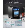 imageEUHOMY Nugget Ice Maker Countertop 40Lbs24H Pebble Ice Maker Machine SelfCleaning Countertop Sonic Ice Makers with Ice ScoopampampBasket Pellet Ice Maker Machine for HomeKitchenOfficeBlack