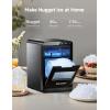 imageEUHOMY Nugget Ice Maker Countertop 40Lbs24H Pebble Ice Maker Machine SelfCleaning Countertop Sonic Ice Makers with Ice ScoopampampBasket Pellet Ice Maker Machine for HomeKitchenOfficeBlack