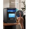imageEUHOMY Nugget Ice Maker Countertop 40Lbs24H Pebble Ice Maker Machine SelfCleaning Countertop Sonic Ice Makers with Ice ScoopampampBasket Pellet Ice Maker Machine for HomeKitchenOfficeBlack