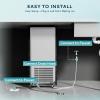 imageEUHOMY 15quot W Commercial Under Counter Ice Maker Machine 90 LbDay AutoCleaning ampamp 24H Timer Gravity DrainageStainless Steel Builtin Freestanding Ice Maker 24 Lb Bin Ideal for Commercial ampamp Home90lbsday