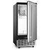 imageEUHOMY 15quot W Commercial Under Counter Ice Maker Machine 90 LbDay AutoCleaning ampamp 24H Timer Gravity DrainageStainless Steel Builtin Freestanding Ice Maker 24 Lb Bin Ideal for Commercial ampamp Home90lbsday